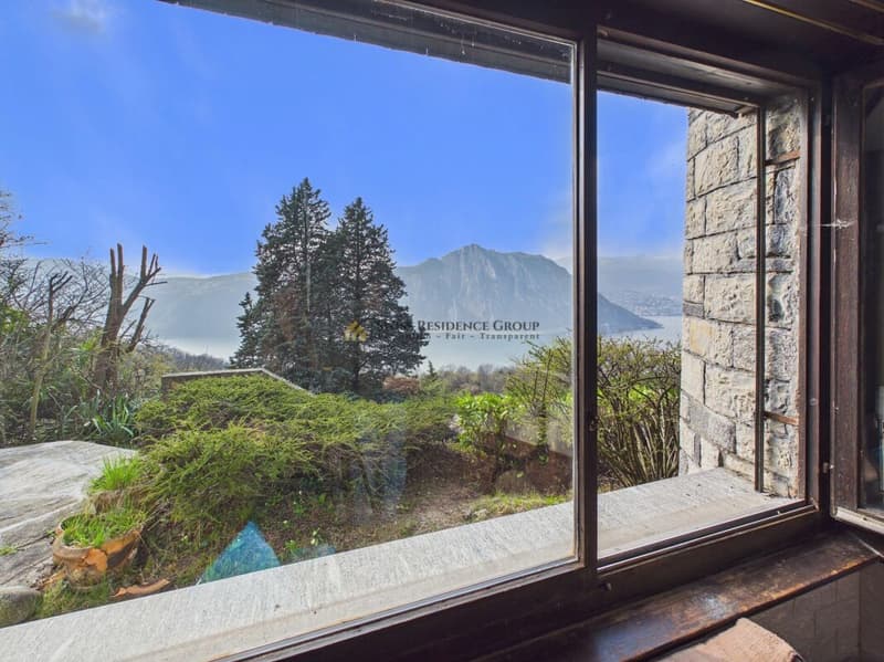Vivere nel verde con bella vista da sogno ad Arogno (13)