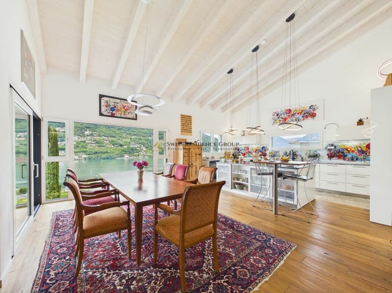 Prestigiosa villa moderna con Spa privata e vista lago a Brusino Arsizio (4)