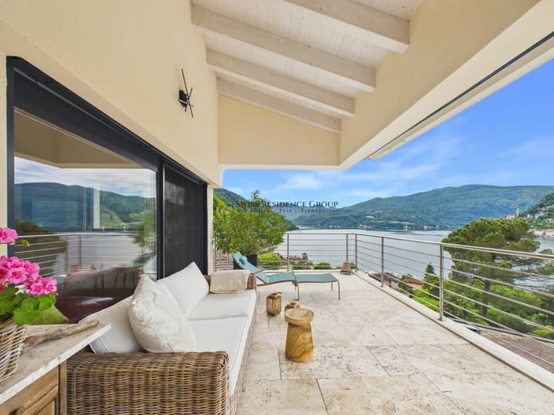 Prestigiosa villa moderna con Spa privata e vista lago a Brusino Arsizio (3)