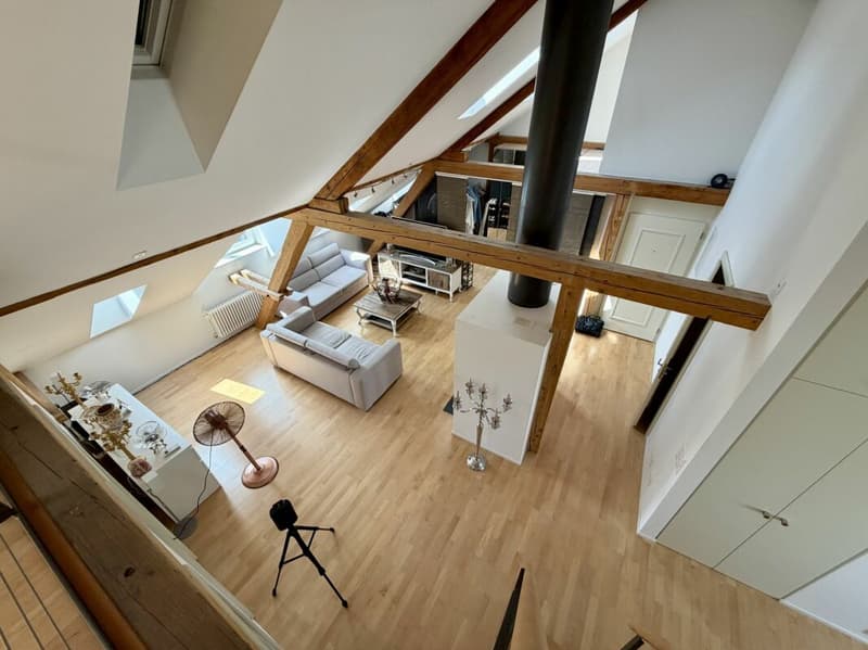 Exklusives Wohnen mit Galerie, Cheminée und Zürichsee in Gehdistanz (8)