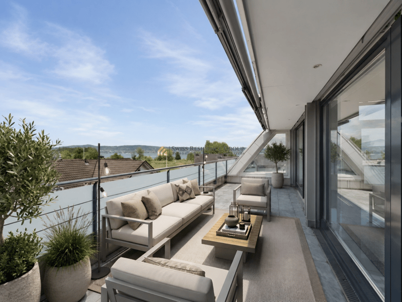 Exklusiv mit traumhafter Seesicht - privater Dachterrasse - Wellness-Oase (5)