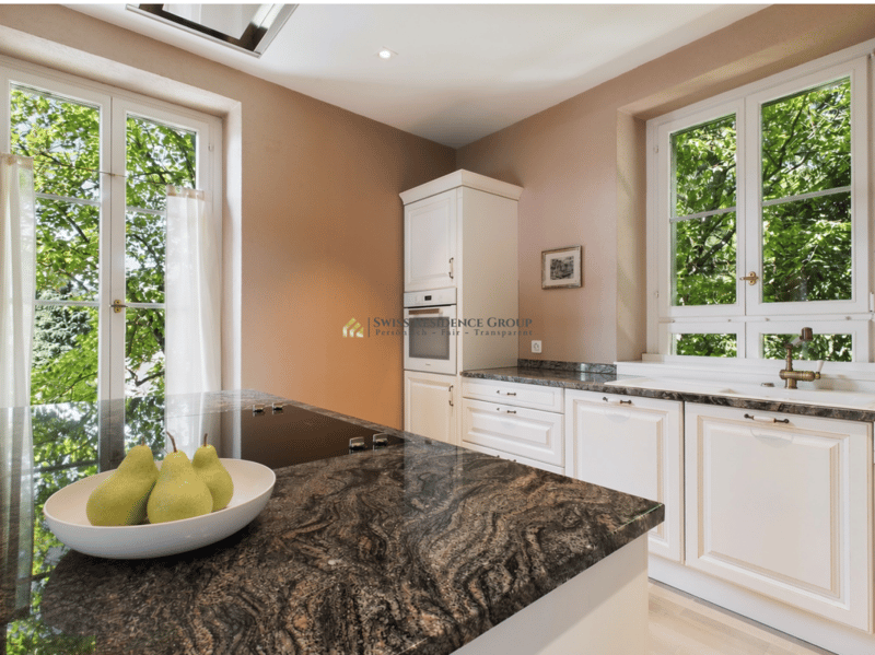 Altbau-Charme trifft auf modernen Luxus - Einzigartige 4.5-Zimmer-Wohnung mit Garten & Cheminée in 8008 Zürich (7)