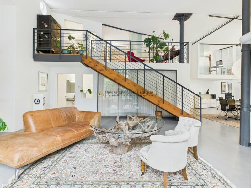 Aussergewöhnliches Designloft mit historischem Charme und privatem Garten (4)
