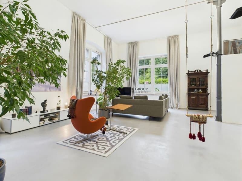 Aussergewöhnliches Designloft mit historischem Charme und privatem Garten (23)
