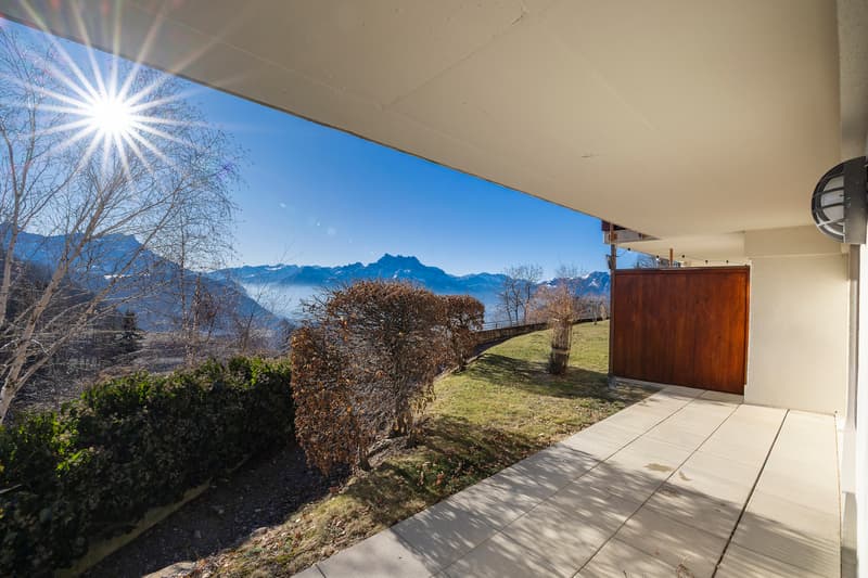 Magnifique 2.5 pièces au rez-jardin avec terrasse et vue splendide ! (3)
