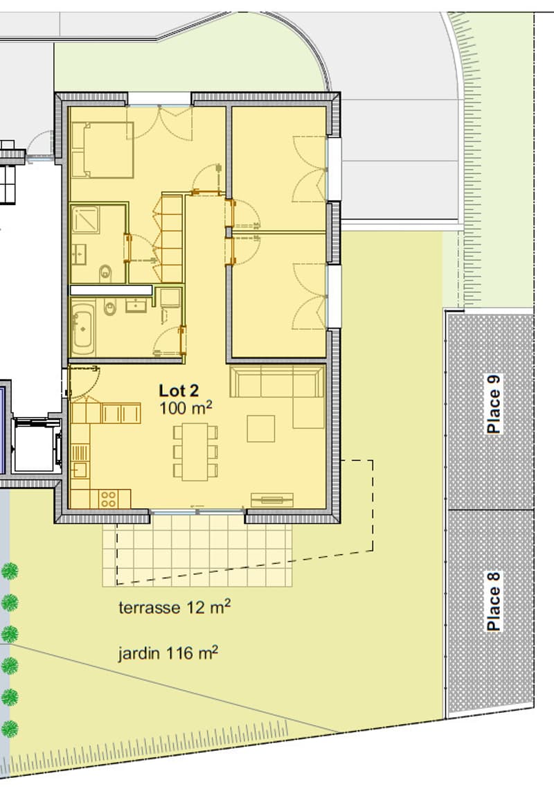 4.5P AU REZ AVEC PARKING SOUTERRAIN  LOT 2 (10)