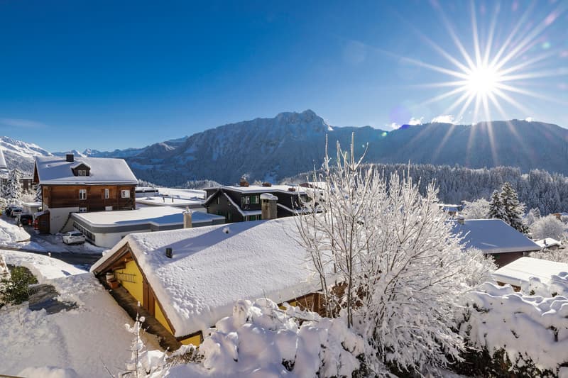 Charmant appartement style chalet avec cheminée au centre du village ! (5)