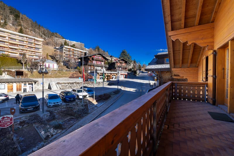 Charmant appartement style chalet avec cheminée au centre du village ! (12)