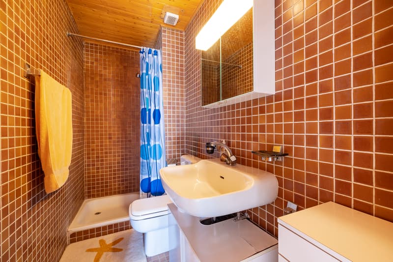 Charmant appartement style chalet avec cheminée au centre du village ! (13)