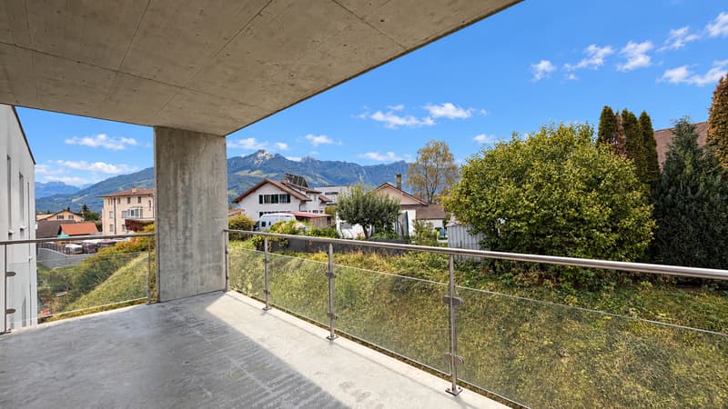 APPARTEMENT FAMILIAL AU DERNIER ETAGE AVEC VUE SUR LES PREALPES (6)