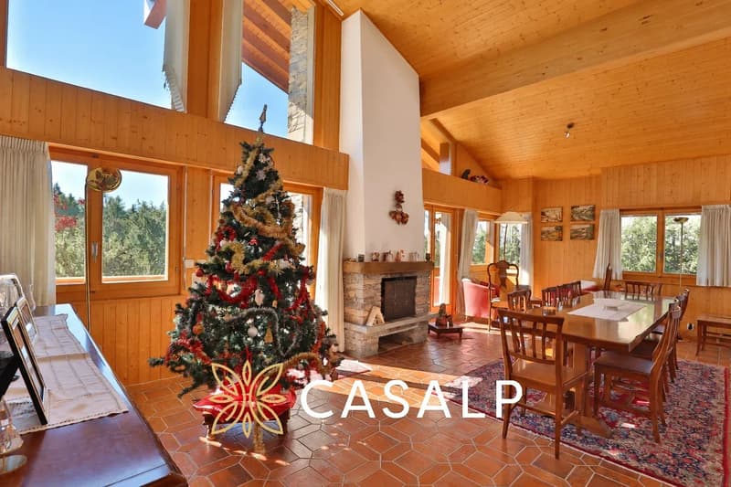 Magnifique chalet avec jardin arboré à Crans (11)