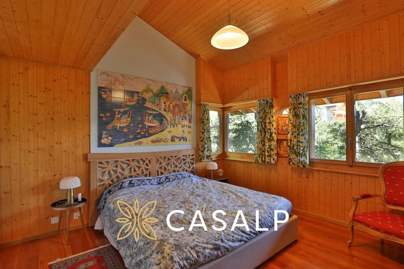 Magnifique chalet avec jardin arboré à Crans (6)