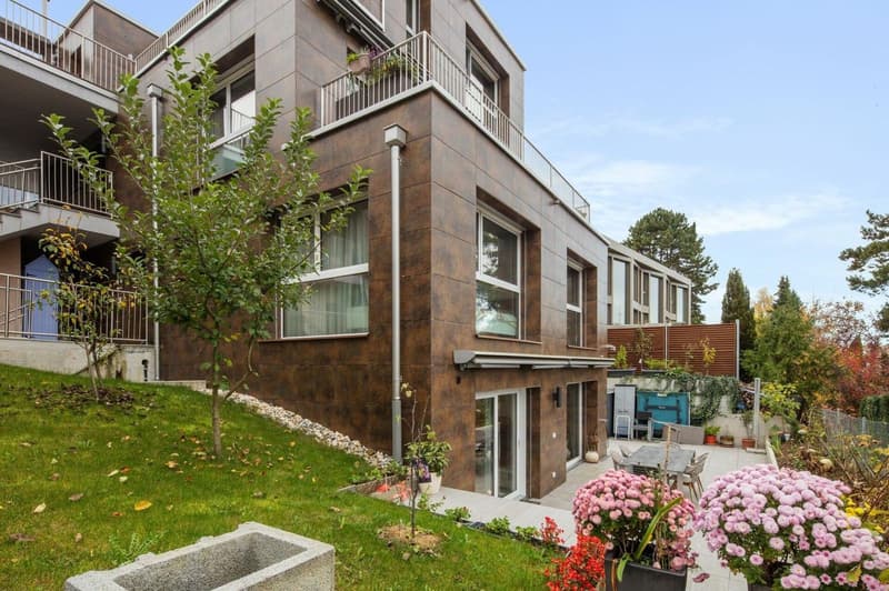 Verkauft: Luxuriöse 6.5-Zimmer-Duplex-Wohnung im Erdgeschoss / Neu mit 3 x 6 m Pool (7)