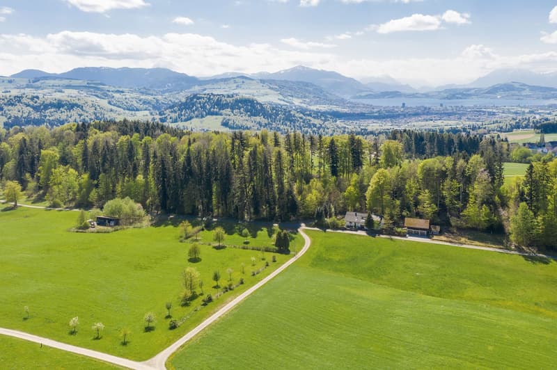 Naturidylle mit viel Land, Nebengebäude & Privatsphäre – Nähe Zug und Zürich (2)