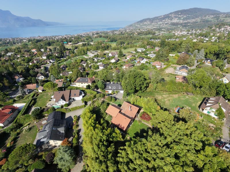 Superbe parcelle arborisée avec vue dégagée sur le lac à Blonay (1)