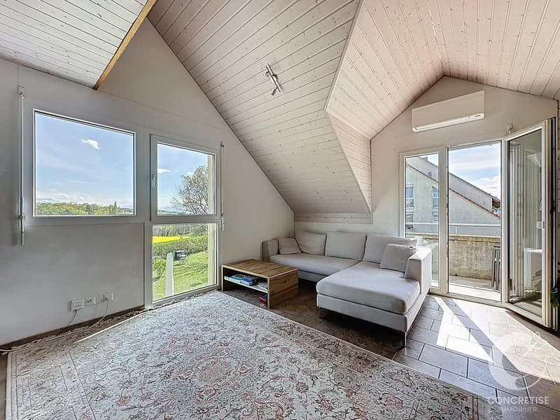 Duplex avec jardin et vue Alpes / Mont-Blanc - Daillens (2)