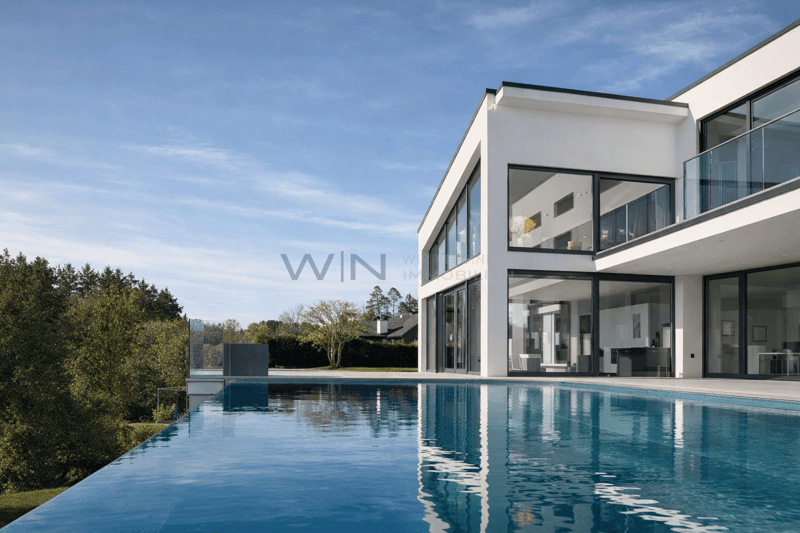 Edelstahl, Infinity-Pool