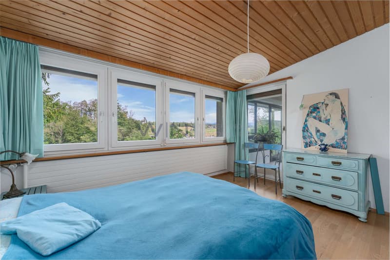 Aufwachen mit Fensterfront