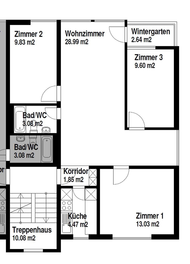 Gemütliche 2^4.5-Zimmerwohnung mit Balkon in ruhiger Lage (Erlinsbach SO) (6)