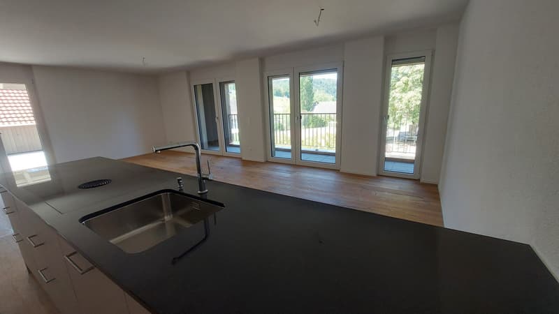Blick ins Grüne beim kochen