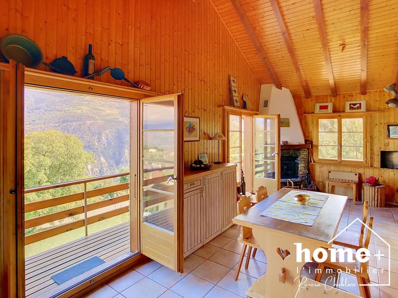 Chalet individuel de 4,5 pièces avec panorama exceptionnel à 10 mn de Sion (4)