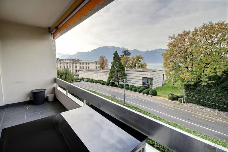 2P meublé avec balcon et dégagement sur le lac (7)