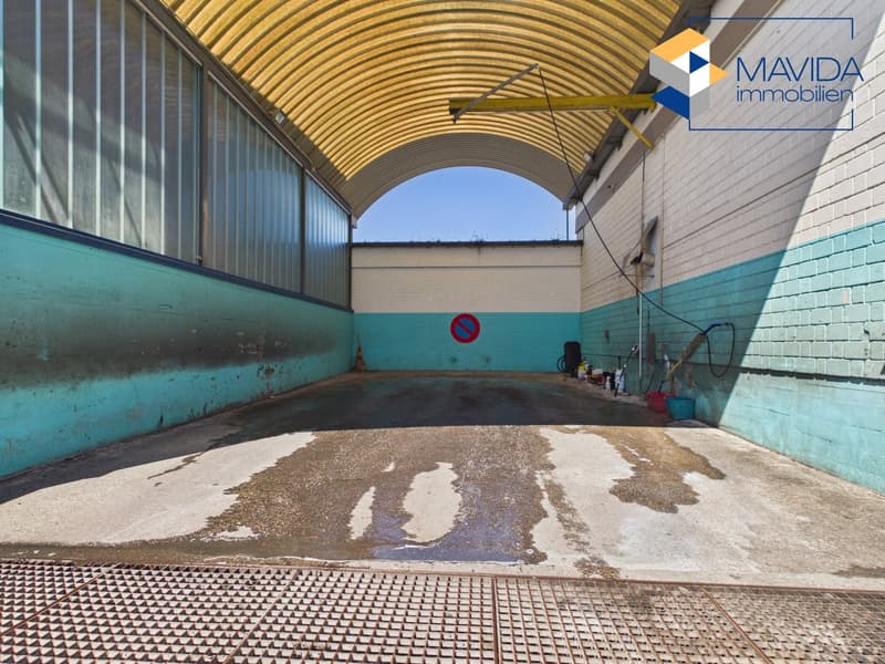Zwei verbundene Gewerbehallen mit Krananlage und SB-Waschplatz (19)