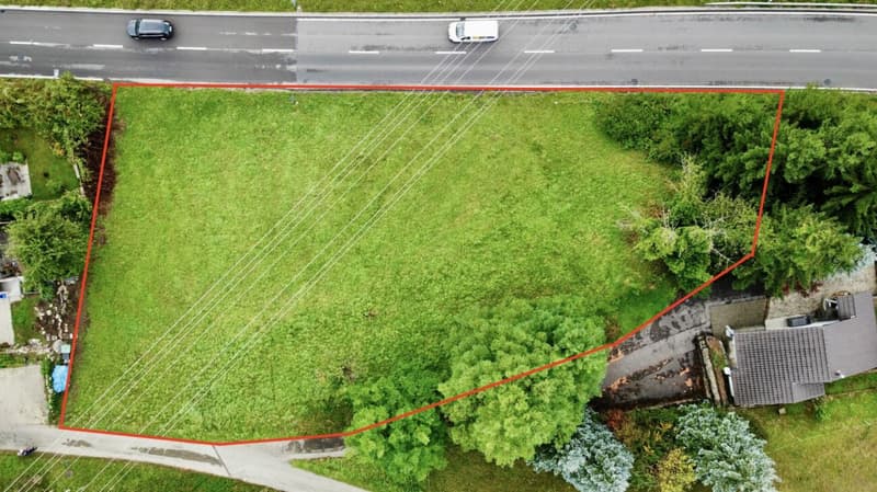 Terrain à bâtir avec vue lointaine - 1'607 m² en situation ensoleillée sur pente à Hölstein BL (3)