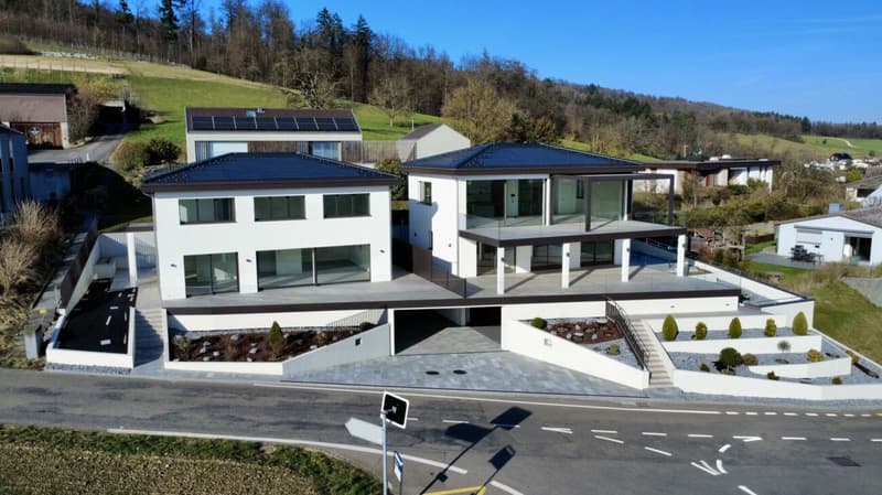 Modernes Wohnen auf höchstem Niveau - Minergie-Villa mit Bergblick in Auenstein (3)