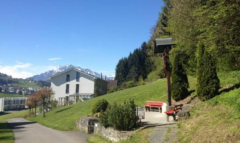 Riservato, idillio familiare con vista panoramica! Casa spaziosa a Ebikon (16)