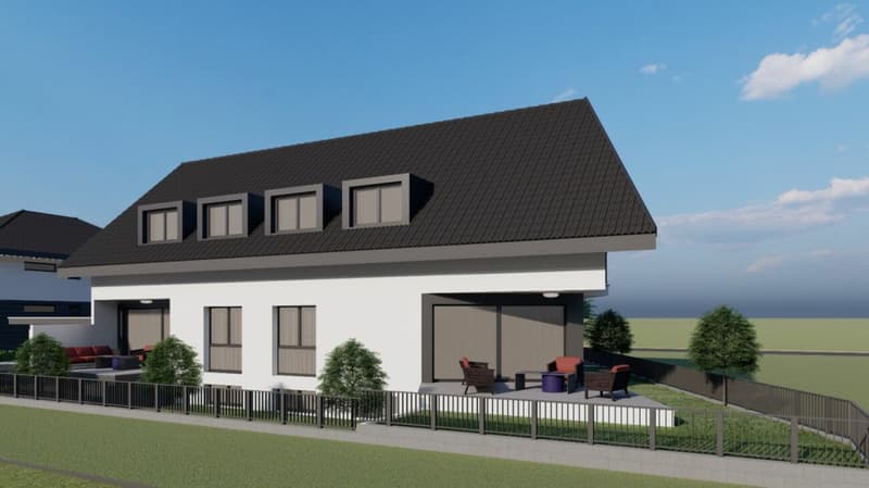 Modernes 6.5 Zimmer Neubau Doppeleinfamilienhaus in familienfreundlicher Lage (2)