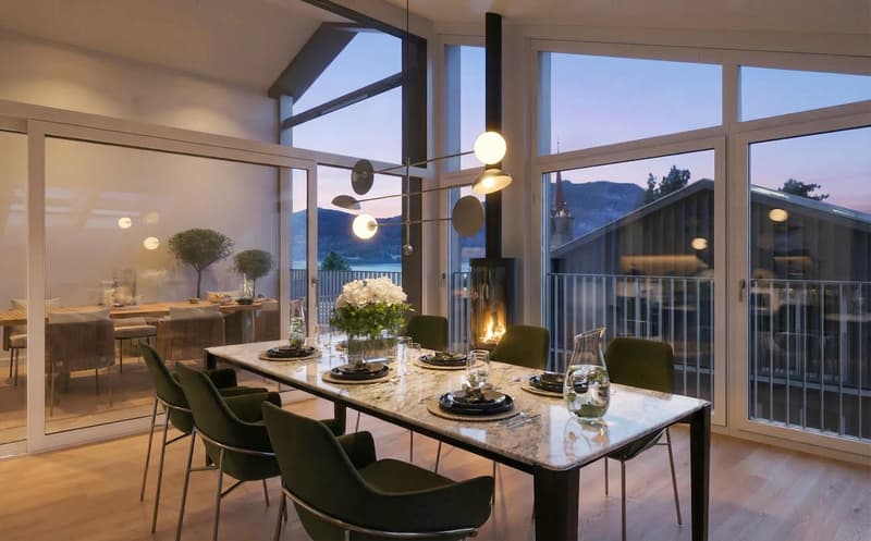 Dachwohnung mit Seeblick - Wohnen über den Dächern von Weggis (2)