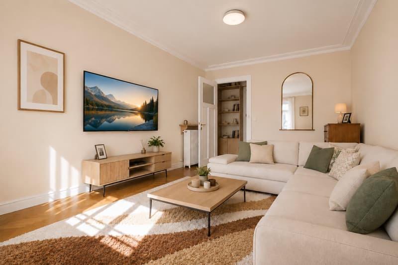 RARE : charmant 3.5 pièces meublé à Poterie / lovely 3.5 room furnished unit perfectly located (1)