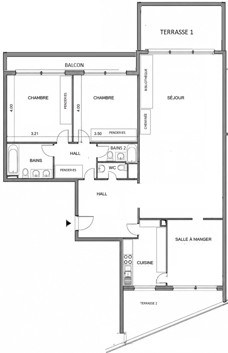 RARE : spacieux 5.5 pièces avec vue panoramique / Unique 5.5. room apartment with view (14)