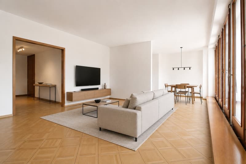 RARE: unique 4.5 room apartment in a private residence/spacieux 4.5 pièces dans une résidence privée (1)