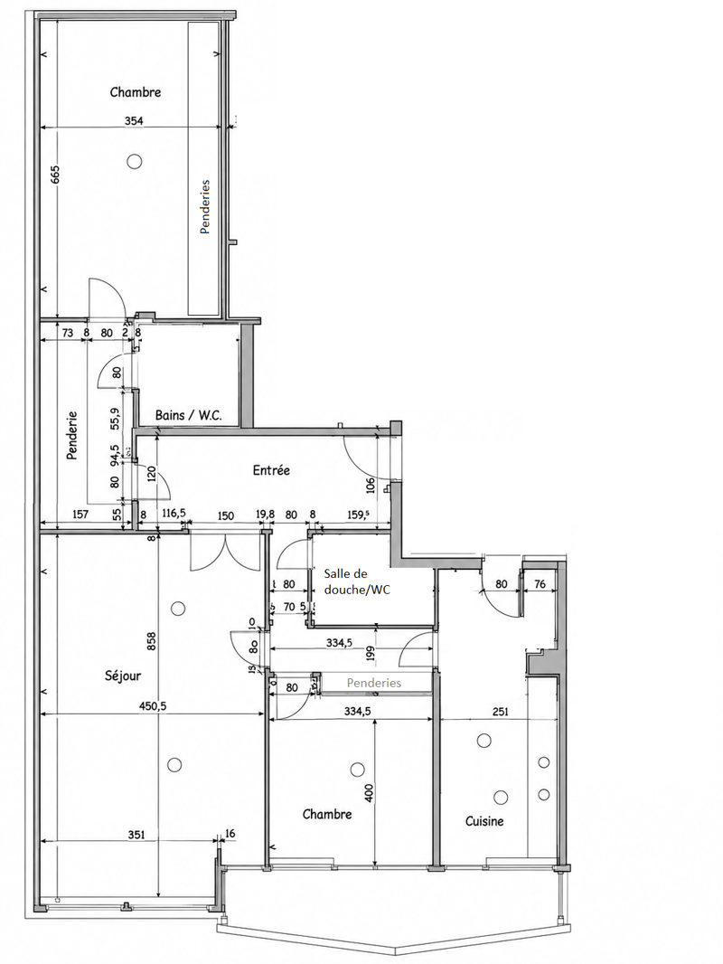 RARE: spacieux appartement de 4.5 pièces avec terrasse et piscine/ unique 2 bedroom unit (13)
