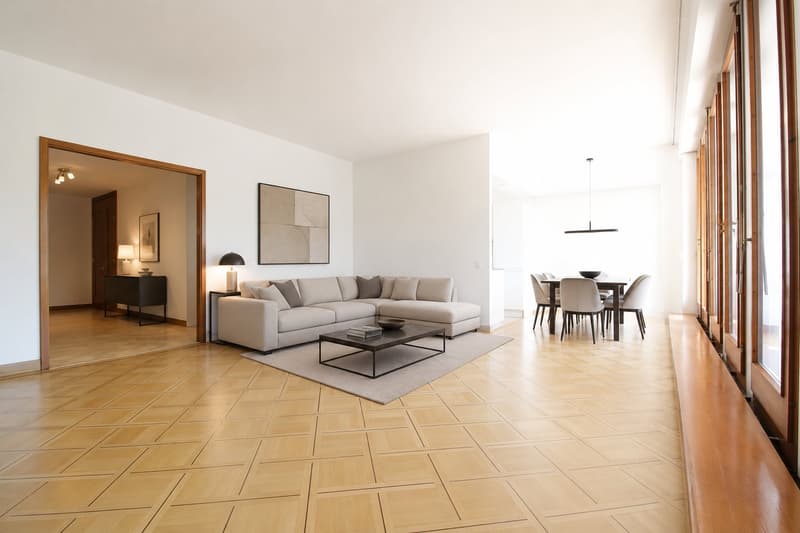RARE: unique 4.5 room apartment in a private residence/spacieux 4.5 pièces dans une résidence privée (2)