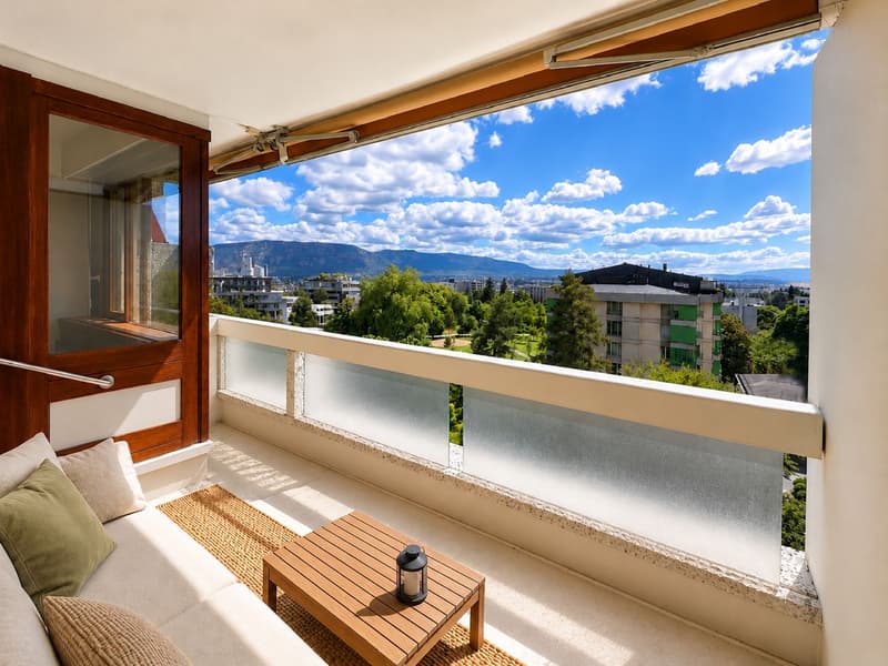 Rénové, lumineux, avec vue panoramique – Fully renovated, bright, overlooking Geneva (1)