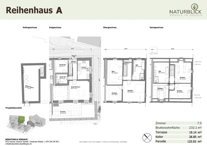 Modernes 7.5-Zimmer-Reihenhaus in ruhiger Dorfmitte von Dörf­lingen (4)
