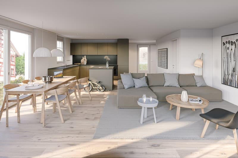 Modernes 5.5-Zimmer-Reihenhaus in ruhiger Dorfmitte von Dörflingen (1)