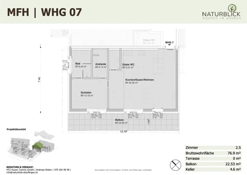 Moderne 3.5-Zimmer-Neubau-Wohnung mit Balkon in Dörflingen (4)