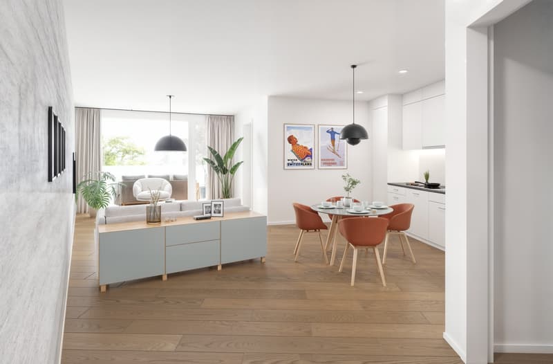 Exklusive 2.5-Zimmer-Attika-Wohnung mit grosser Terrasse im Neubauprojekt Radial Rupperswil (5)
