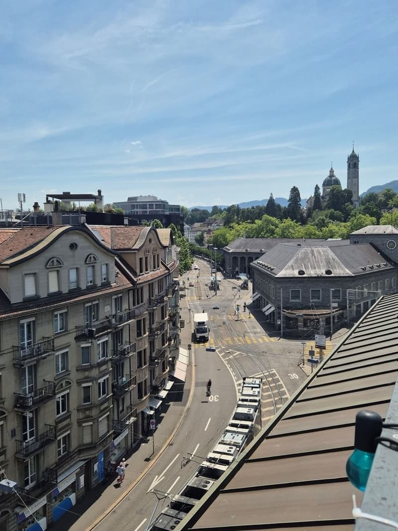 Aussicht von der Dachterrasse