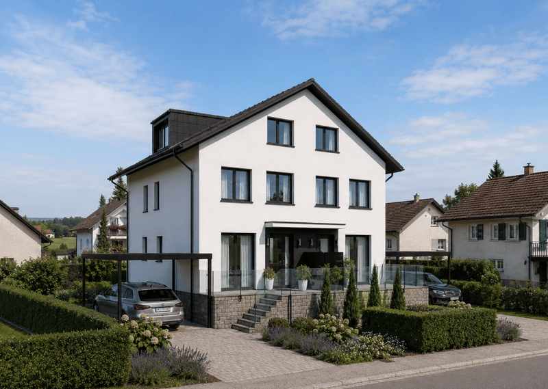 Baubewilligtes 6.5 Zimmer Doppeleinfamilienhaus mit Garten und Ausbaupotenzial in Recherswil (1)