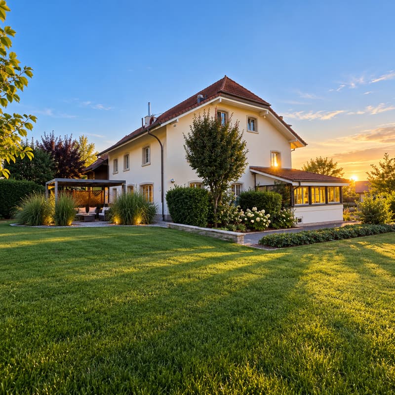 Jardin privatif environ 1'500m²