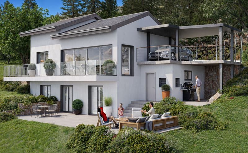 Villa d'exception avec vue imprenable sur les Alpes (4)