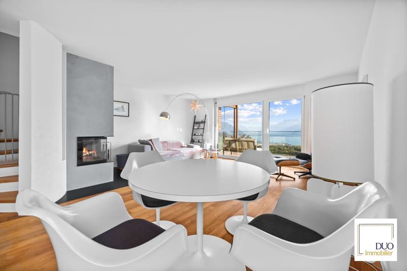 Maison mitoyenne de 5,5 pièces avec vue panoramique sur le lac Léman (2)