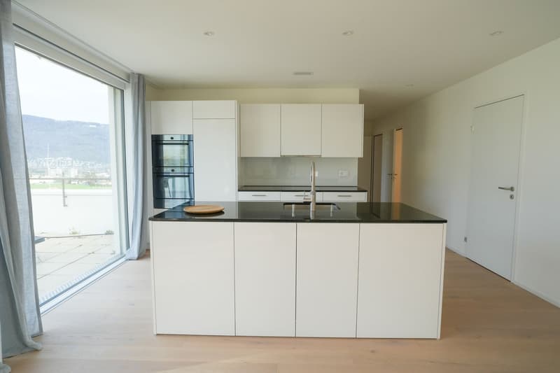 Hochmoderne Küche mit Combi-Steamer und Backofen