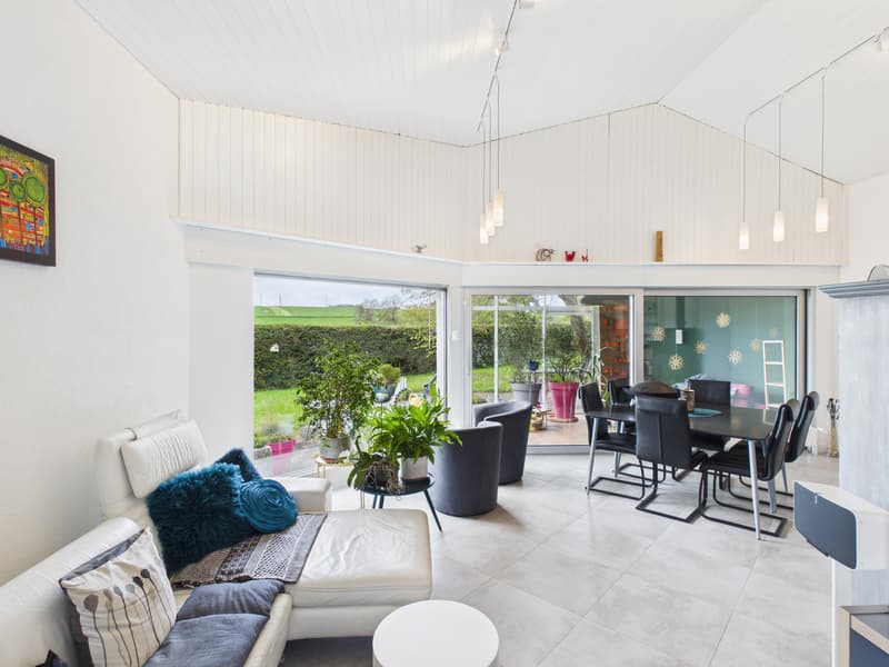 Maison à l'architecture contemporaine unique avec jardin, véranda et grand garage (2)