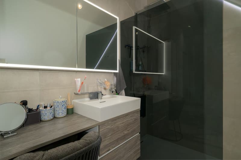 Attique neuf contemporain avec une magnifique vue lac & montagnes - Belle hauteur sous plafond (17)